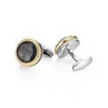 Black & Gold Daily Cufflinks Luxury Business Attire Fine Jewelry with Unique Designs Personalized Wedding Gifts