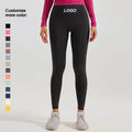 OMMK001 Custom logo EU Size Women's Yoga Gym Pants High-Waisted Scrunched Butt Fitness Leggings Quick Dry Trousers