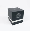 Customized Black Simple Candle Box Flip up and Down Aromatherapy Candle Packaging Box
