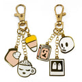 Wholesale Notebook Custom Gold Plating Mold Metal Pendant Key Chain and Charm