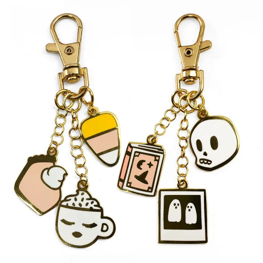 Wholesale Notebook Custom Gold Plating Mold Metal Pendant Key Chain and Charm