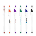 Best Custom Logo Print 1.0mm Multifunctional Orange Feather Plastic Body Ballpoint Pen Promotional Gift Purpose Goodstar Ly7386