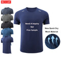 High Quality Sweat Breathable Training T-shirt European Sizes Polyester Shirts Men's Gym T Shirt