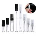Wholesale Perfume Tester Glass Spray Bottle 2ml 3ml 5ml 10ml Mini Transparent clear Black Sample Perfume Glass Vials Bottles