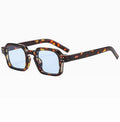 STORY STY3921N Leopard Square Optical Eyewear Fashion Rivet Gray Frames Blue Light Blocking Glasses Custom Logo Retro Sunglasses