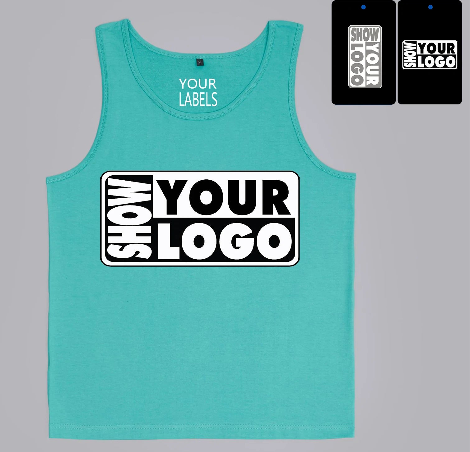 Free Labels Print and hang Tags Offer Muscle Gym Workout Shirt Bodybuilding Mens Gym Vest Sport Running Tank Tops