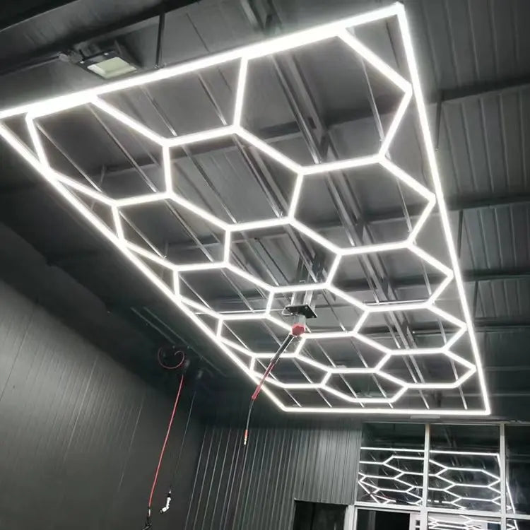 2024 New Car Showroom Lamp Led Linear Car Detailing Light Aluminium Housing Car Workshop Lamp Automobile Service Bay Lighting