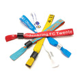 Manufacturer Customized Polyester Braided Wristbands Adjustable Fabric Wristband Lock Plastic