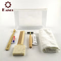 Eco-Friendly Travel Set with Double Blades Razor Toothpaste (3-10g) Shaving Cream (6-15g) for Hotel & Travel Use