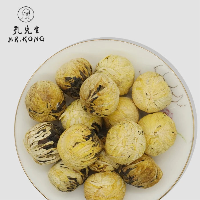 SN Golden Royal Chrysanthemum Tea Ball  Flowering Tea  New Creative Chinese Blooming Tea