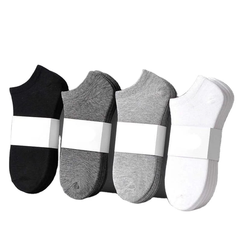 Men Socks Breathable Sports Socks Solid Color  Comfortable Cotton Ankle Socks