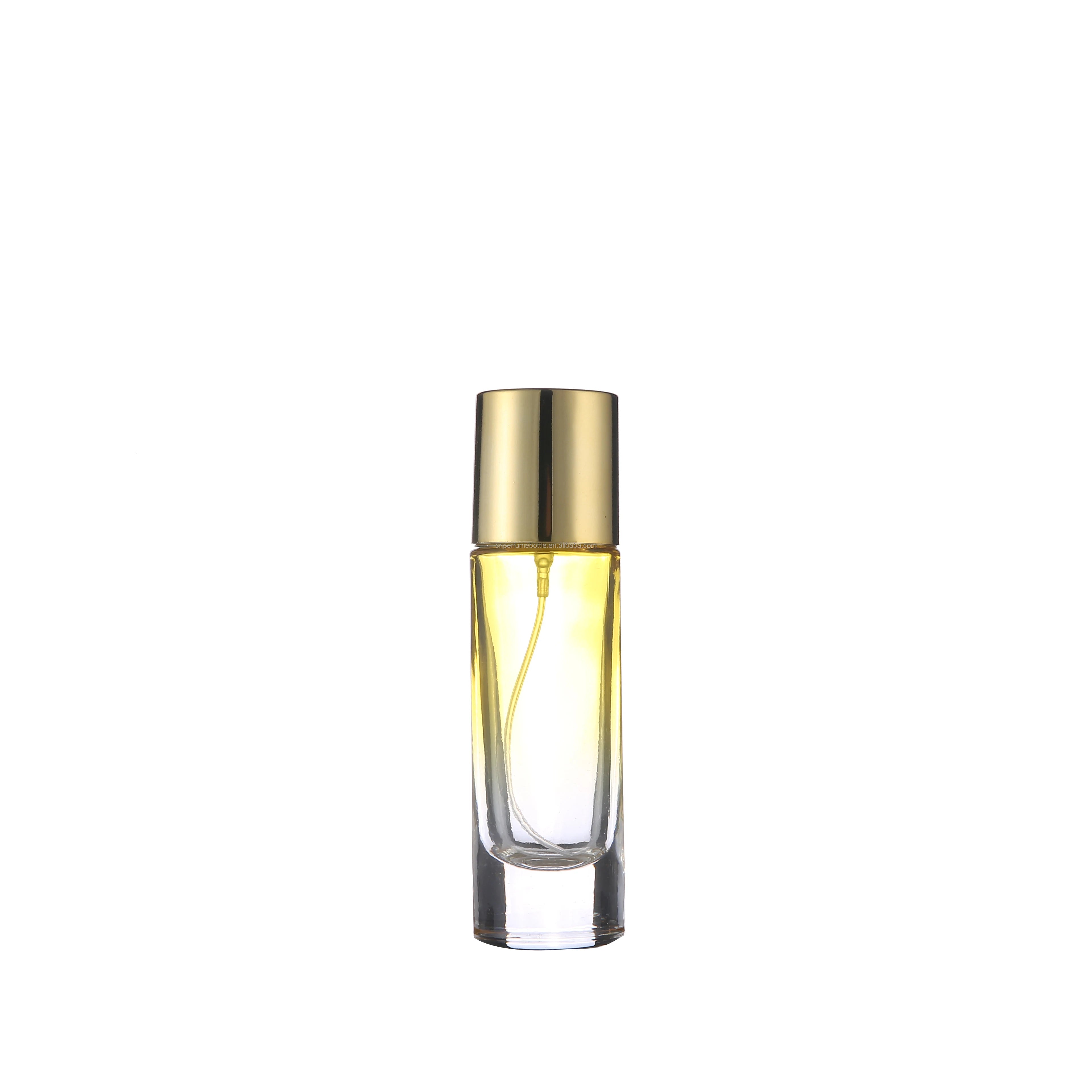 For MUB 30ml Round Gradient Color Glass Perfume Bottle UV Plastic Lid with Pump Sprayer Empty Wholesale Refillable Perfume Conta