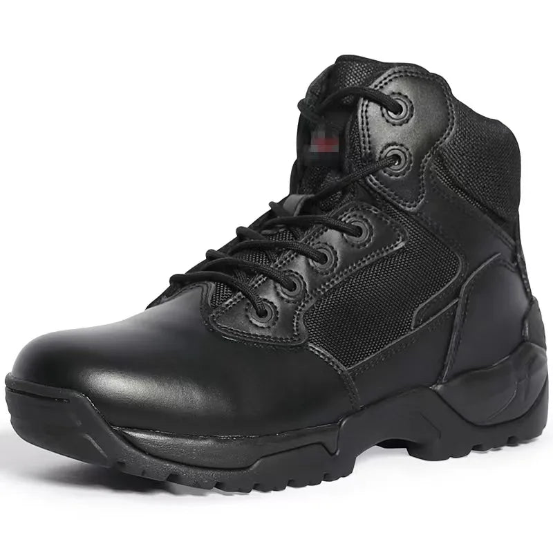 Men's All-Seasons Slip-Resistant Tactical Boots Breathable Summer Autumn Winter Hiking Boots for Camping Outdoor Shoes