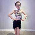 Latin Dance Summer Girls Practice Performance Children Costume for Dance