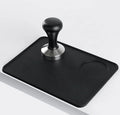 Rectangle Flat Silicone Coffee Tamper Pad Anti-slip Espresso Coffee Mat Food Grade Black Silicone Coffee Tamper Mat Pad