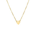 18K Gold Plated 316L Stainless Steel Heart Pendant Choker Necklace for Women