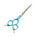 Baoli OEM Professional Pet Hair Cut Scissors Japan Steel 6.5inch AUS8 Blue Shears Pet Truing Hair Grooming Dog Scissors