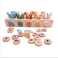 Wooden Vowel Mazes Children Puzzle Early Education Enlightenment Teaching Color Discrimination Parent-child Interactive Toy