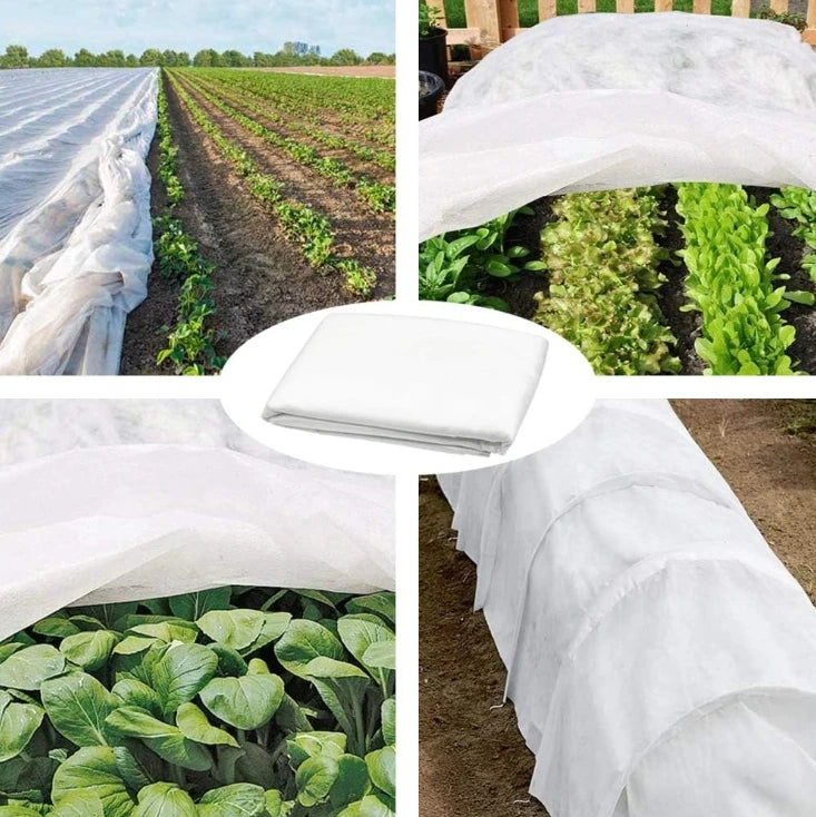 Breathable Plant Covers for Winter Freeze & Wind Protection Floating Row Crop Cover with Fusible Feature Insect Frost Resistant