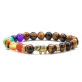 Natural Gemstone Bracelet for Men Women Fashion Jewelry Essential Oils Yoga Meditation Elephant Charm Beaded Stone Bracelet