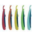 Professional Men's Stainless Steel Plastic Manual Face Shaving Folding Razor Single Blade Multi Color for Barber Shop Hotel MegaBDM