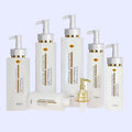 100ml/150ml/200ml/300ml/400ml/500ml Luxury PET Plastic Bottle with Gold Pump Head for Shampoo Body Lotion & Skin Care Serum