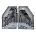 30-Piece Set Blackened Flat Head L-Shaped Key Wrench Metric Hexagonal Industrial Tools Adjustable Wholesale Steel Material