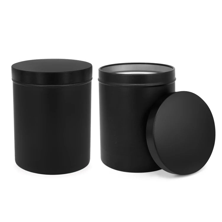 Wholesale Round Custom Tea Tin Aluminum Can Aluminum Jar Empty Box Tin Can Container Tin Can