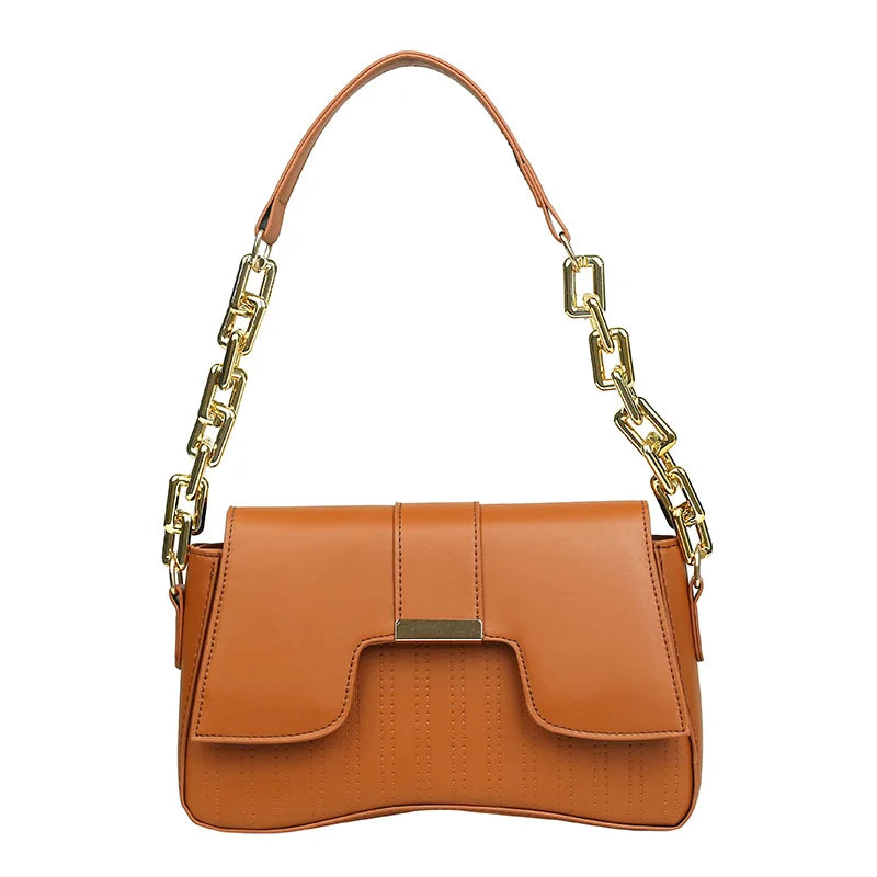 2023 Hot Sale Pu Leather Handbag Women's Fashion Temperament Versatile Shoulder Bag Underarm Small Square Bag