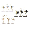 Luxury Modern Golden Birds Animal Sculpture Decoration Living Room Housewarming Gift Copper Crane Ornaments