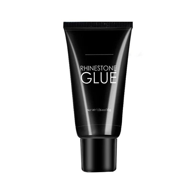 BIN Customized Press on Nails UV Gel Caulking Glue Tube Bottle Diamond UV Gel Polish Solid Nail Glue Gel for Nail Art Salon
