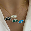 2024 New Arrival 18k Gold Plated Evil's Eye Necklace for Woman