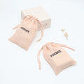 Promotion Gauze Cotton Gift Packaging Makeup Cosmetic Bag Natural Gauze Drawstring Cotton Cosmetic Pouch