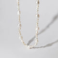 Daidan Necklace Choker Women Necklace Jewelry Natural Beads Irregular Baroque Freshwater Pearl Sterling Silver Chain Necklace