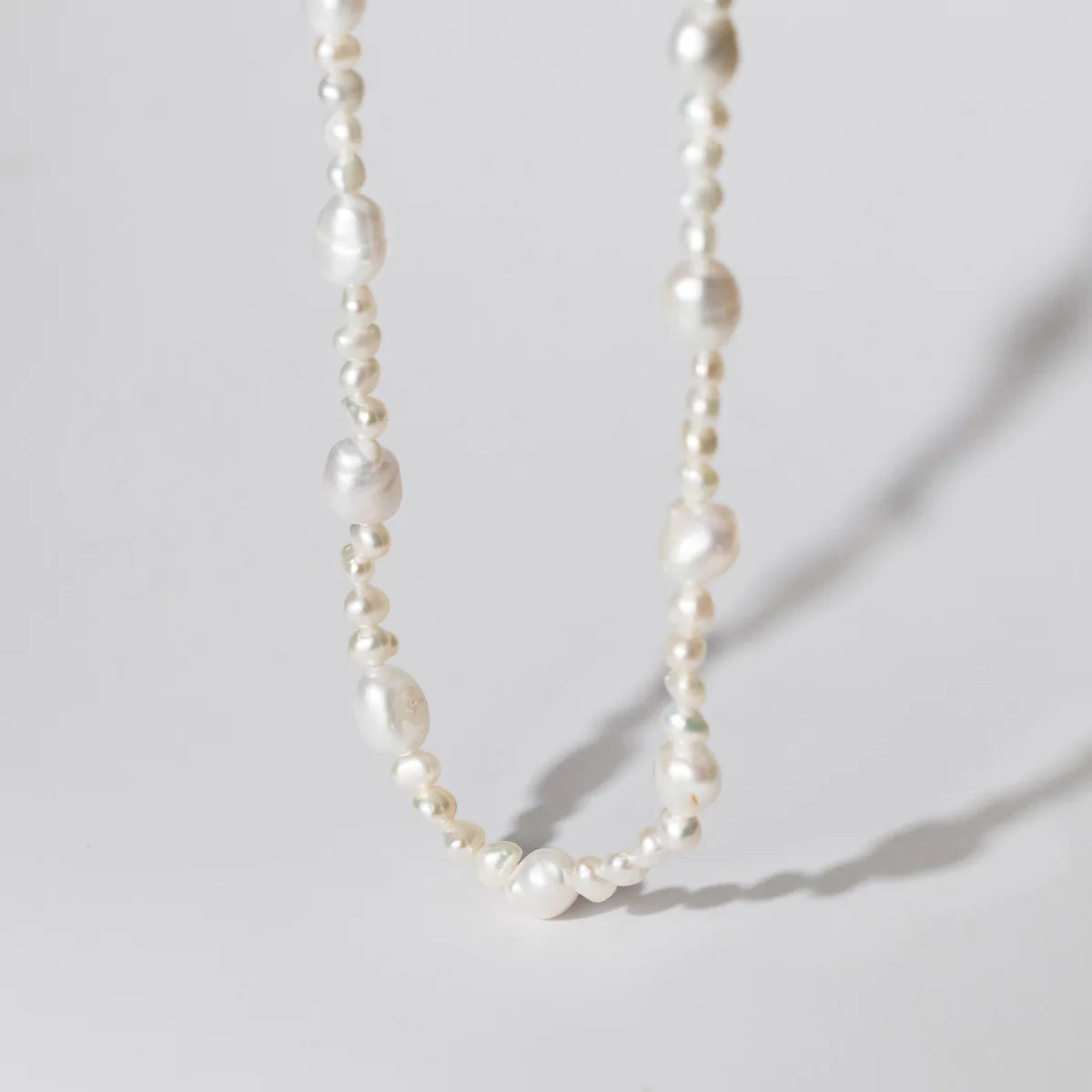 Daidan Necklace Choker Women Necklace Jewelry Natural Beads Irregular Baroque Freshwater Pearl Sterling Silver Chain Necklace