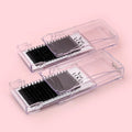 Matte Black Lash Tray Individual Lash Extension Private Label Custom Lash Box Wholesale Volume Mink Eyelash Extension