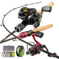 1.68m1.8m Ultra Light Carbon Bass Trout Spinning Casting Fishing Rod Combo Kit Fishing Rod and Reel Combo Full Set Pesca
