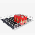 Heavy Duty Single-Sided Supermarket Rack Gravity Feed Roller Freezer Display Management System Adjustable Dividers Customizable