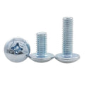 ASME B18.6.3 Carbon Steel Zinc Plated Grade 4.8 8.8 Cross Recessed Phillips Mushroom Head Truss Machine Screw