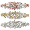 WRA-997 Top Selling Bridal Crystal Garter Rhinestone Belt Applique Diamante Sash for Bridesmaid Gown Embellishments