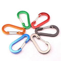 Colorful Calabash Shape Flat Aluminum Carabiner Hook Durable Keychain for Organization and Convenience