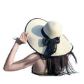 Stock Women Paper Straw Hat Large Wide Brim Straw Floppy Hat Summer Sun Fashion Broad Brim Beach Hat