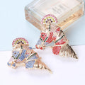Custom Design Jewelry Brooches Rhinestone Animal Horse Brooch Pin