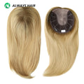 6x7 14 Inches Remy Chinese Human Hair Prosthesis Womens Toupees 3 Clip in Mono Top