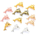 6 Color Dolphin Charms Pendants DIY Jewelry for Necklace Bracelet Making Accessaries 15*17mm D7132