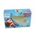 Christmas Cookie Boxes Doughnut Gift Boxes Bakery Box with Clear Window Holiday Designs with Xmas Ribbons for Gift