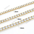 3mm 4mm 5mm 10k Gold Moissanite Tennis Bracelet New Design Round Brilliant Cut VVS Moissanite Diamond Tennis Chain