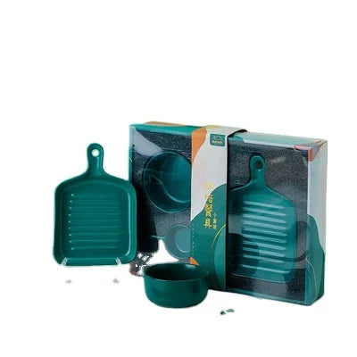 Custom High-Grade Porcelain Dinnerware Set with Chopsticks Includes Bake Pan and Ceramic Bowl Plates for Table Use