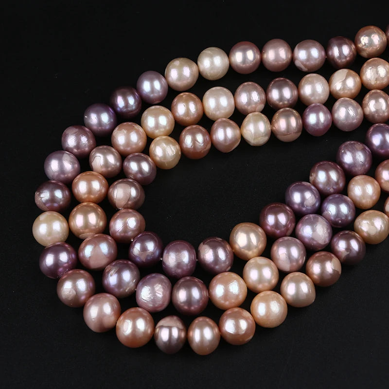Wholesale Natural Pink Purple 11-13mm Edison Freshwater Pearl Strands