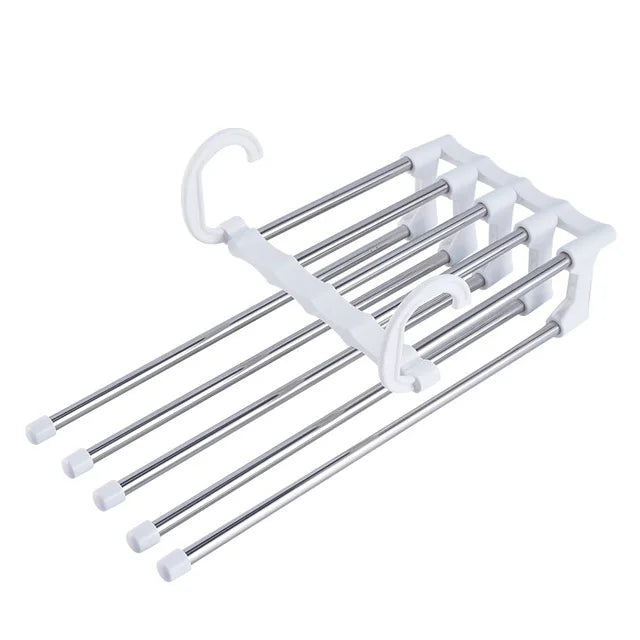 Wholesale 5 In1 Magic Pants Hanger for Clothes Trousers Rack Closet Organizer